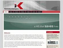 Tablet Screenshot of kamedainfologics.com